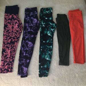 Five Pairs Workout Leggings